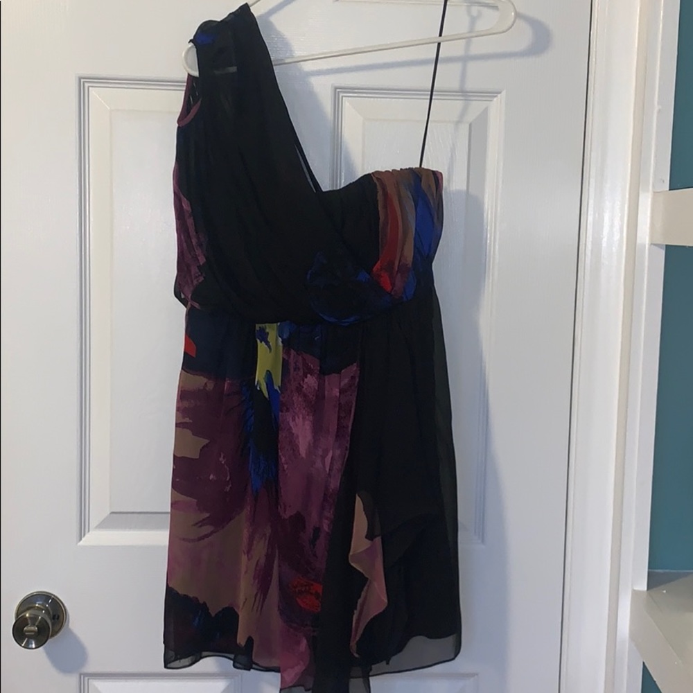 Tibi Floral one shoulder dress